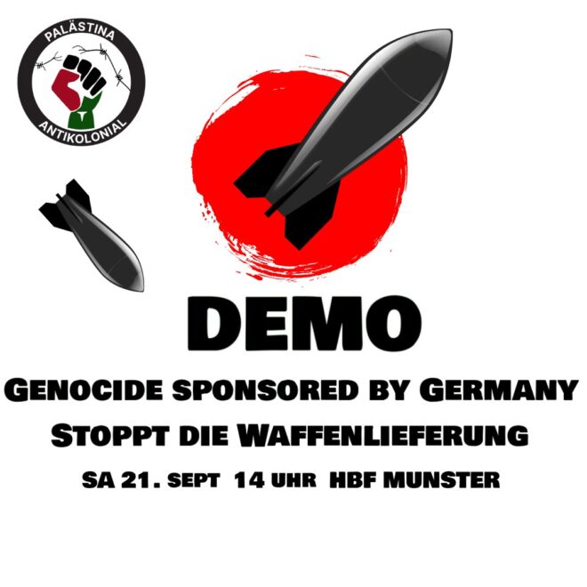 DEMO: Genocide Sponsored by Germany – Stoppt die Waffenlieferung