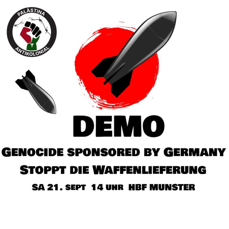 DEMO: Genocide Sponsored by Germany – Stoppt die Waffenlieferung