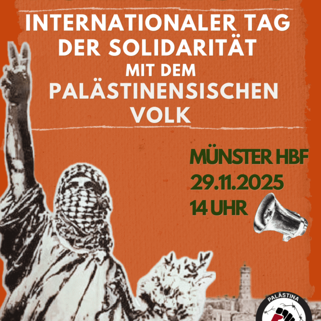 Kundgebung am internationalen Tag der Solidarität mit dem palästinensischen Volk