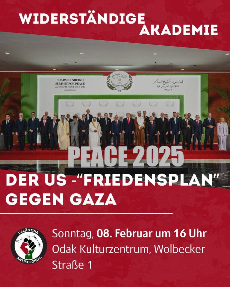 Widerständige Akademie: Der US „Friedensplan“ gegen Gaza