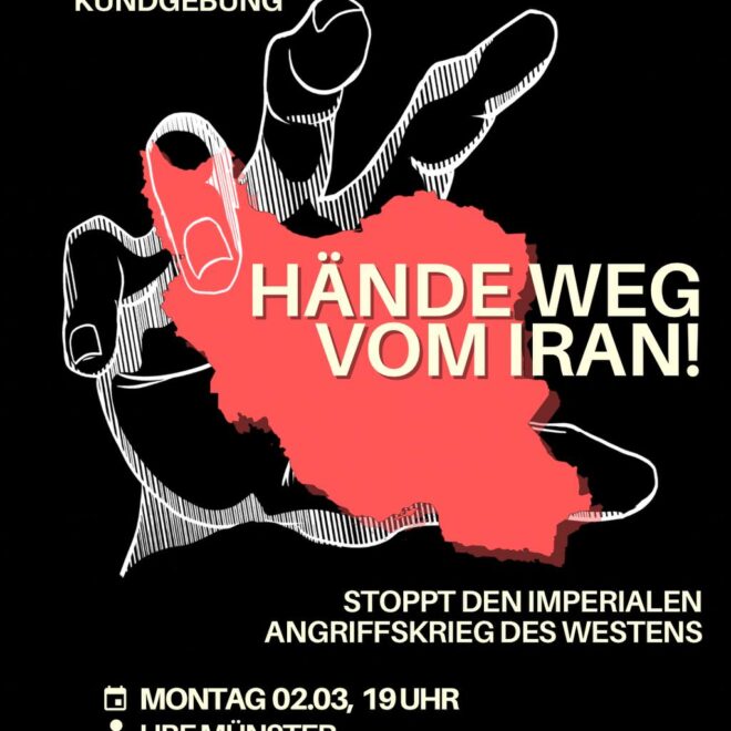 Kundgebung: Stoppt den Angriffskrieg gegen Iran!