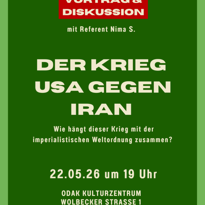 Vortrag und Diskussion: Der Krieg USA gegen Iran